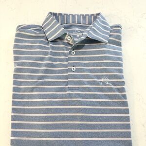 Like New Rhoback Stripe Polo Size M